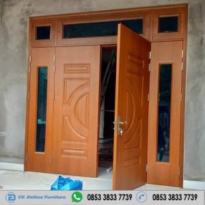 Harga Pintu Kupu Tarung Dobel Kayu Jati Tpk Perhutani