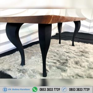 Harga Meja Kayu Solid Besar Trembesi Suar Tebal