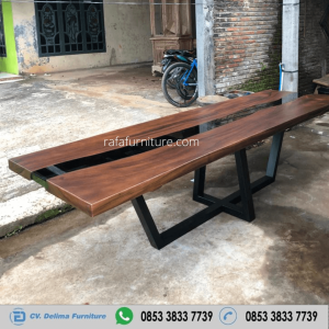 Desain Meja Kayu Besar Panjang 300 Cm