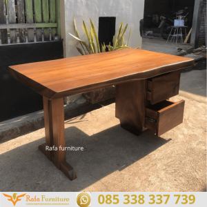 Model Meja Kerja Kantor Minimalis Kayu Solid