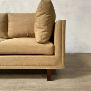 Potongan Kursi Tamu Sofa Sudut Coklat Minimalis