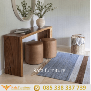 Meja Konsul Kayu Solid Utuh Jepara