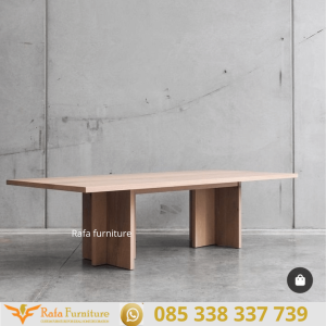 Meja Rapat Kantor Kayu Jati Allby