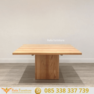 Jual Meja Makan Kotak Persegi Kayu Jati Square