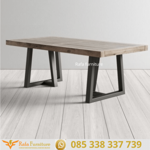 Meja Kayu Jati Tebal Antik Minimalis Modern