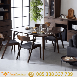 Set Meja Makan Minimalis 4 Kursi Sakoda