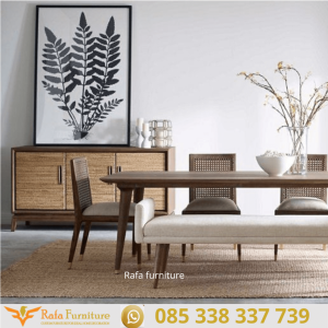 Jual Set Meja Makan Jati Landon Dining Table