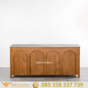 Cabinet Meja Tv Kayu Jati Top Marmer
