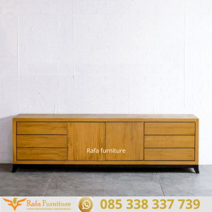 Jual Meja Tv Minimalis Kayu Jati Arsenal