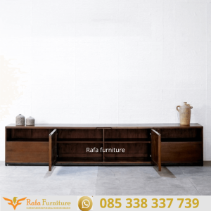 Jual Meja Tv Minimalis Kayu Jati Morales