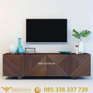 Bufe Tv Kayu Jati Salur Cabinet Console