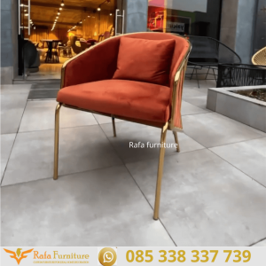 Jual Kursi Cafe Stainlise Style Gold Ruji