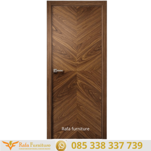 Pintu Kamar Kayu Jati Unik Modern