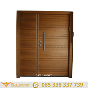 Pintu Rumah Pivot Modern Kayu Jati