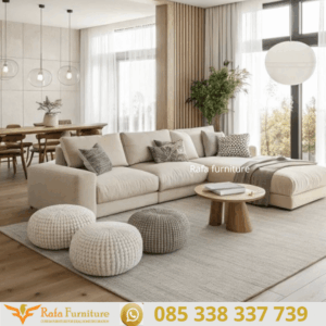 Kursi Sofa Tamu Minimalis Modern Full Cover Marina