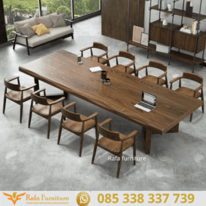Harga Meja Rapat Kayu Jati Minimalis Modern
