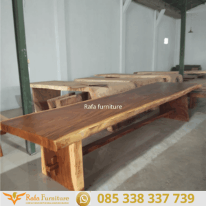 Meja Kayu Solid Utuh Tanpa Sambung Falah