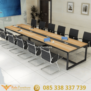 Meja Rapat Kantor Jati Solid Fernando