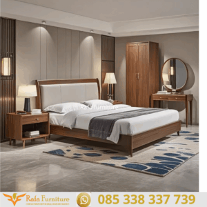 Set Tempat Tidur Jati Solid Spring
