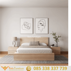 Tempat Tidur Minimalis Jati Jepara Jay
