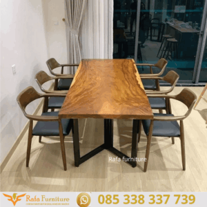 Harga Meja Makan Kayu Solid Minimalis Modern