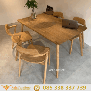 Harga Set Meja Makan Kayu Jati Minimalis 4 Kursi