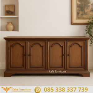Kabinet Kayu Jati Minimalis Klasik Pintu 4