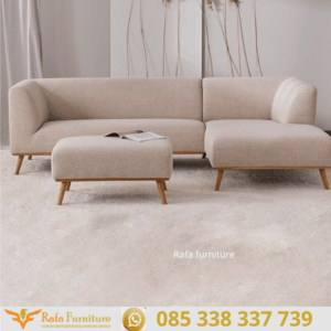 Sofa Minimalis L Shape Modern Ottoman