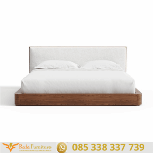 Ranjang Tidur Modern Kayu Jati Headboard