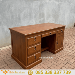 Meja Kantor Kayu Jati Solid Harga Murah