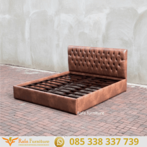 Bed Frame Hotel Premium Kulit Sintetis