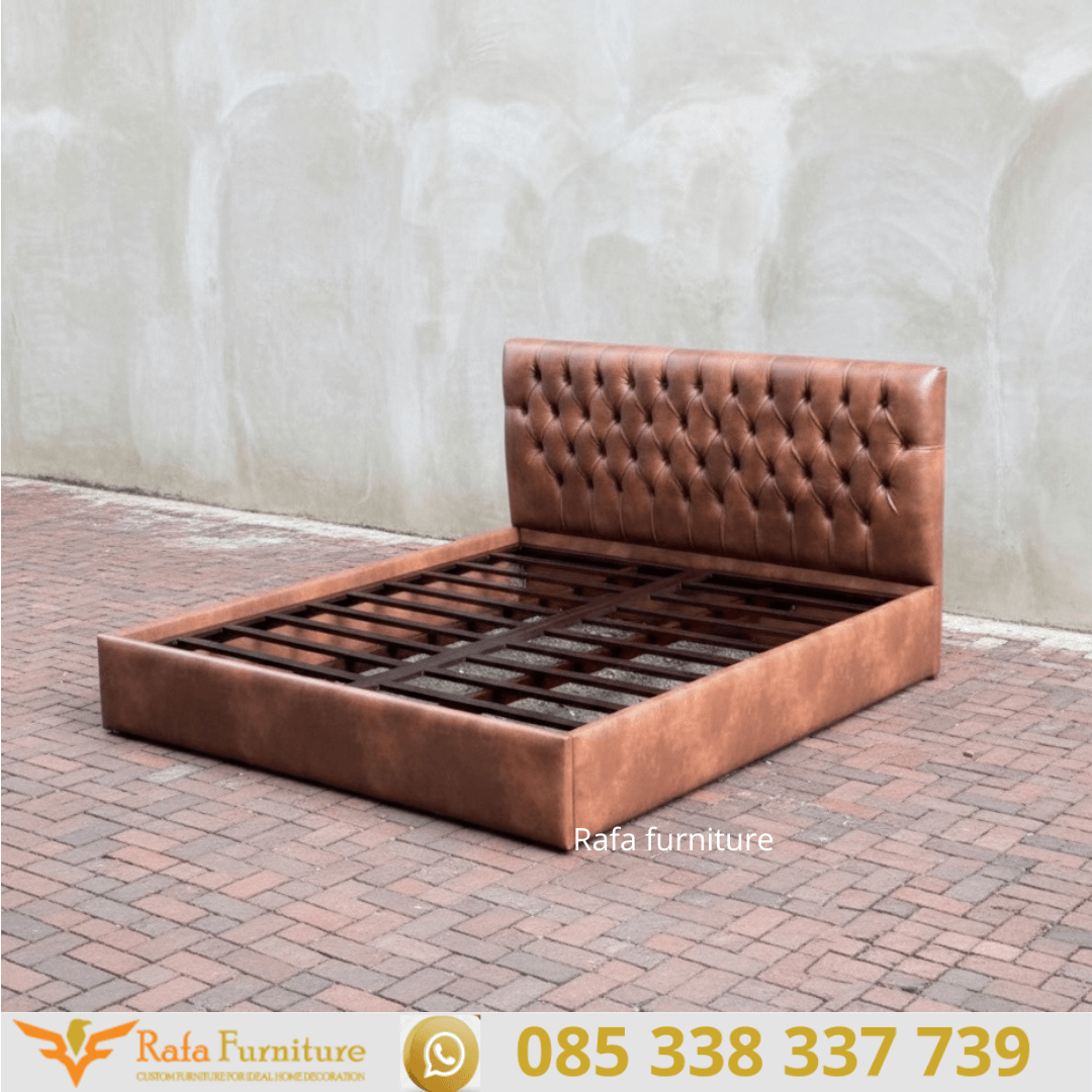 Bed Frame Hotel Premium Kulit Sintetis