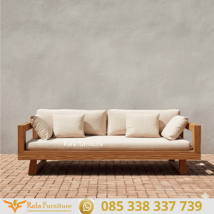 Harga Sofa Daybed Rangka Kayu Jati Solid Minimalis
