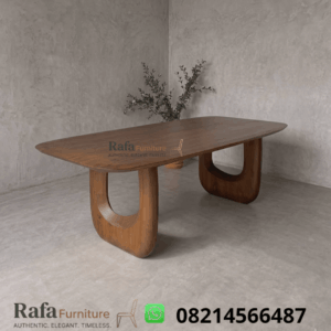 Set Meja Makan Kayu Jati Solid Armenia Real