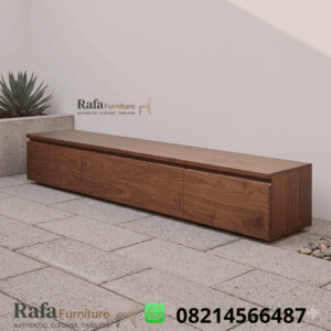 Meja TV Kayu Jati Model Nara
