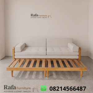 Harga Sofa Bed Jati Solid Modular Tarik Multifungsi