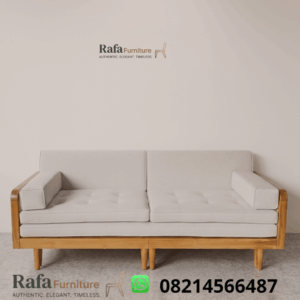 Sofa Bed Jati Solid Modular Tarik Multifungsi Real